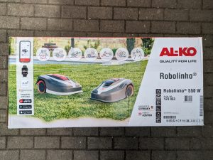 AL-KO Robolinho® 550W Mähroboter Verpackung Frontal