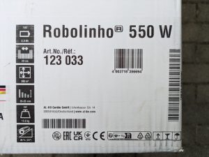 AL-KO Robolinho® 550W Mähroboter Verpackung Frontal, Detailsansicht