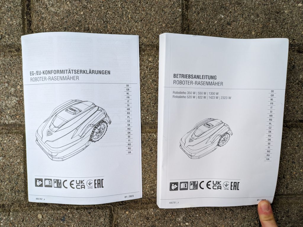 Anleitungen des AL-KO Robolinho® 550W Mähroboters