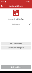 App des Einhell FREELEXO 1200 LCD BT Mähroboters Geräteanmeldung