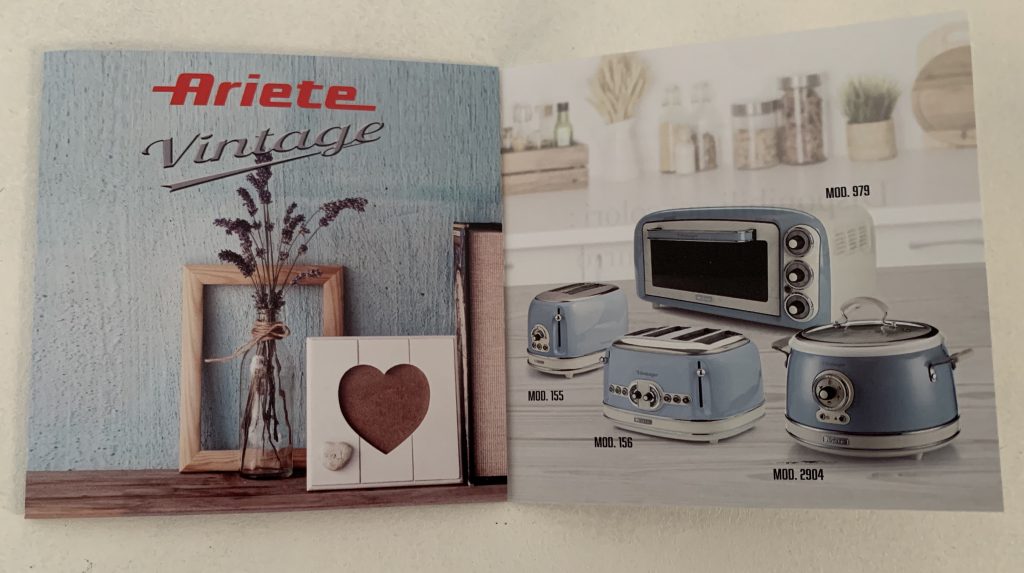 Ariete Vintage 1389 Kaffeepadmaschine Werbeflyer