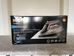 Braun TexStyle 9 Dampfbügeleisen Verpackung