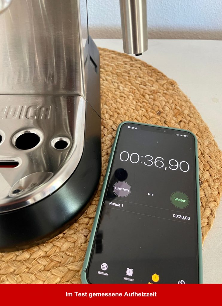 De'Longhi Dedica Style EC 685.M Kaffeepadmaschine Aufheizzeit
