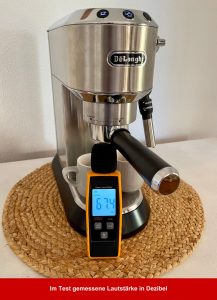 De'Longhi Dedica Style EC 685.M Kaffeepadmaschine Lautstärke in Dezibel