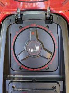 Drehregler des Einhell FREELEXO 1200 LCD BT Mähroboters