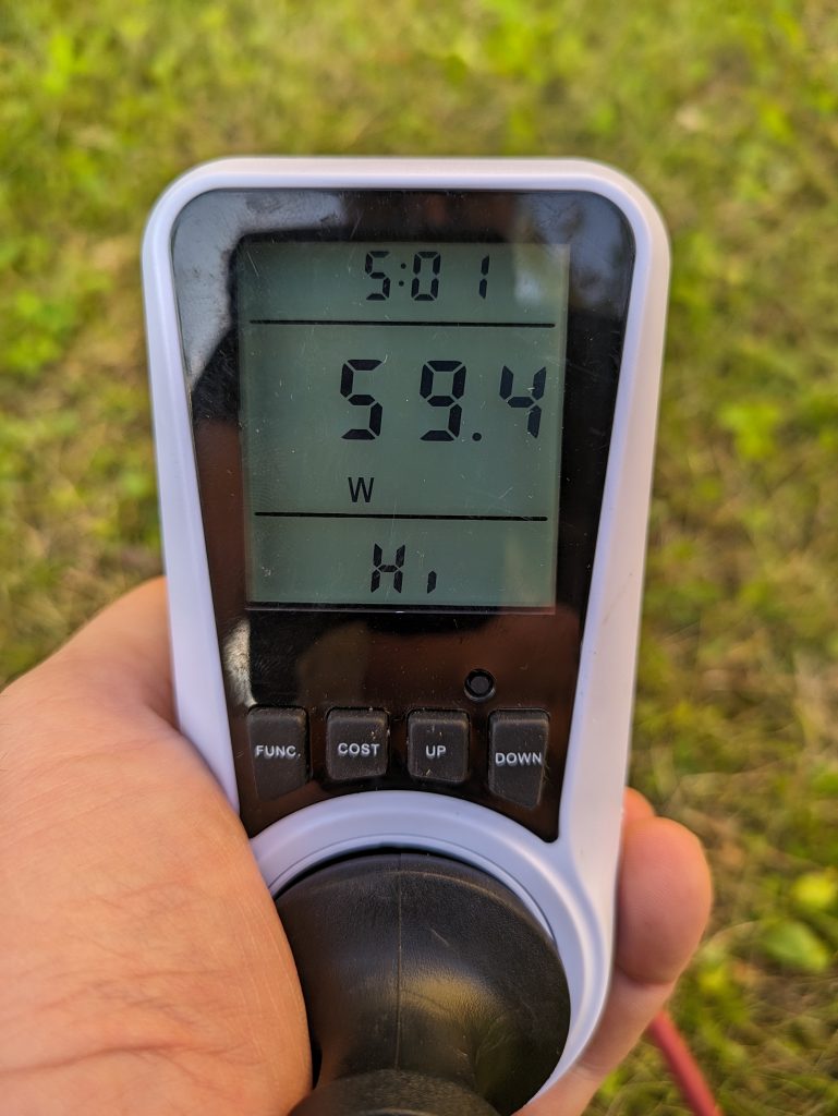 Einhell FREELEXO 1200 LCD BT Mähroboter Energieverbrauch der Ladestation