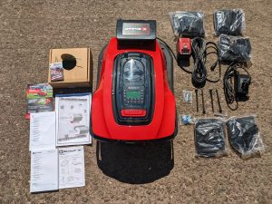 Einhell FREELEXO 1200 LCD BT Mähroboter gesamter Lieferumfang