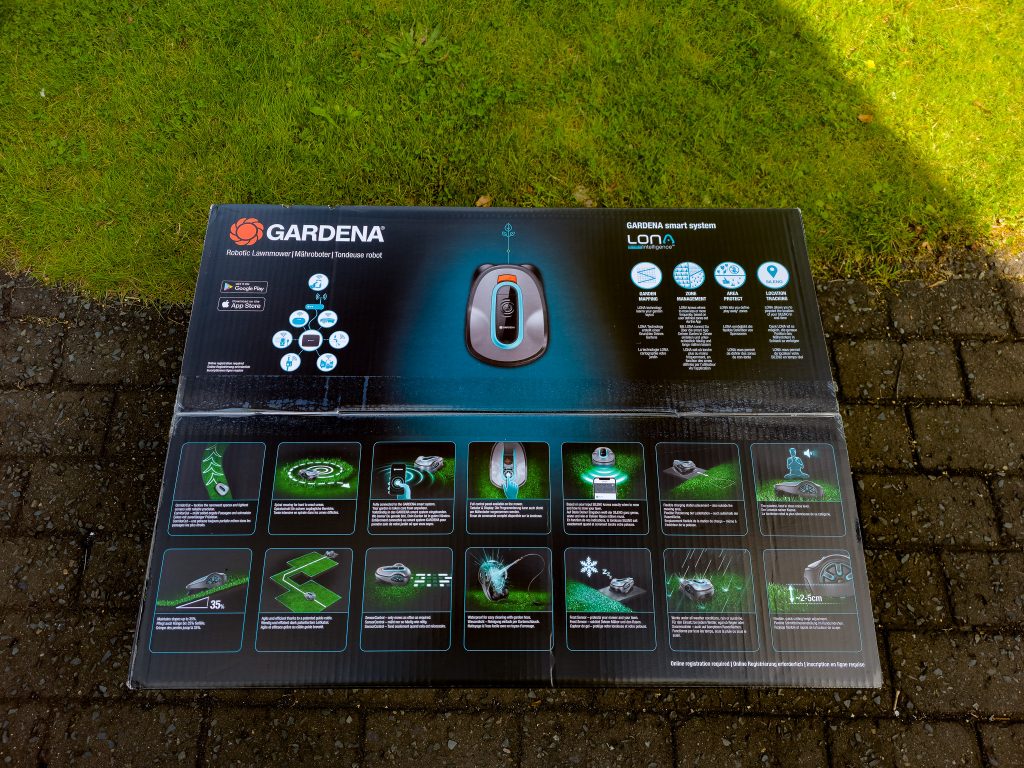 Gardena Mähroboter smart SILENO life Verpackung von oben