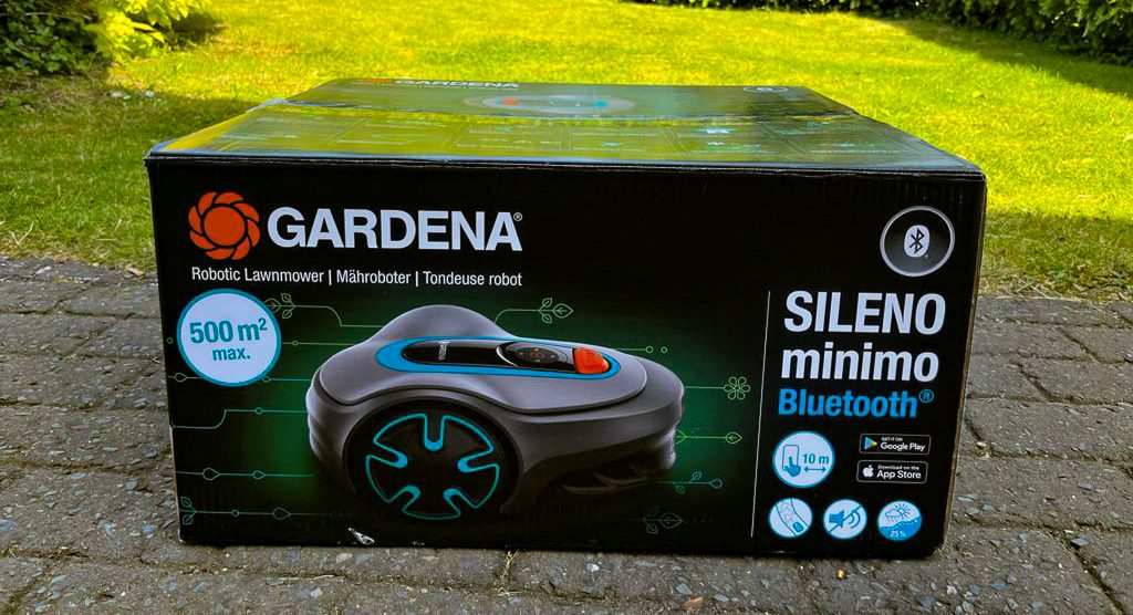 Gardena SILENO minimo 500 Mähroboter Verpackung