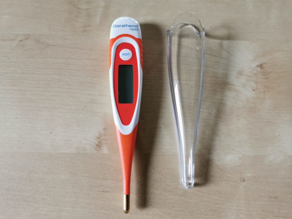 Geratherm rapid Fieberthermometer mit Schutzhülle