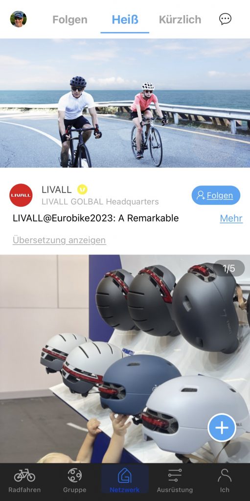 LIVALL Evo21 Fahrradhelm App