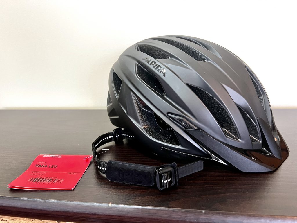 Alpina Haga LED Fahrradhelm Seitenansicht