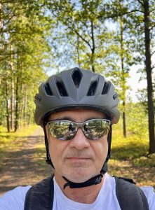 Alpina Haga LED Fahrradhelm Frontansicht
