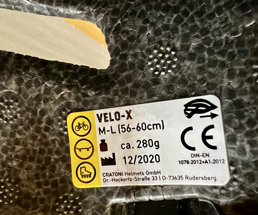 Cratoni Velo-X Fahrradhelm – Innenansicht