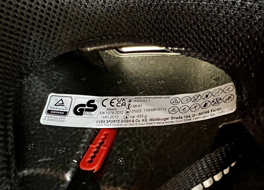 uvex urban planet LED Fahrradhelm – Innenansicht