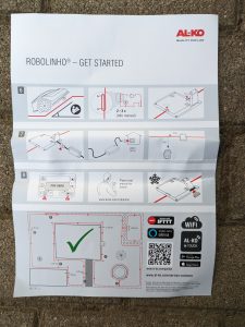 Installationsanleitung des AL-KO Robolinho® 550W Mähroboters, Rückseite