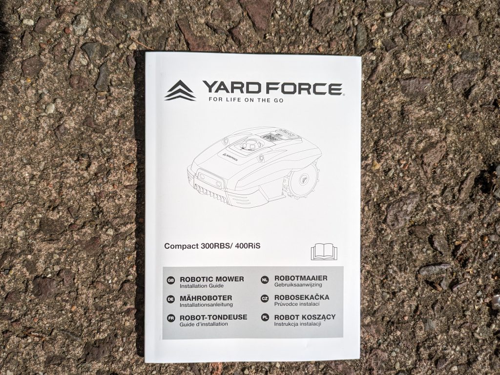 Installationsanleitung des YARDFORCE COMPACT 300RBS Mähroboters