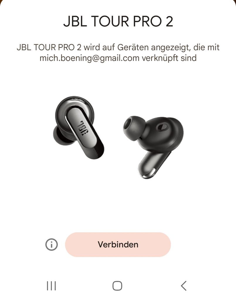 JBL Tour Pro 2 In-Ear-Bluetooth-Kopfhörer App