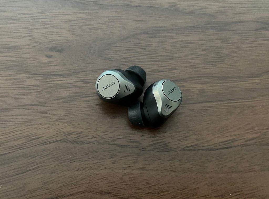 Jabra Elite 85t In-Ear-Bluetooth-Kopfhörer von oben