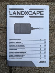 LANDXCAPE LX799 Mähroboter Anleitung des Ladegerätes