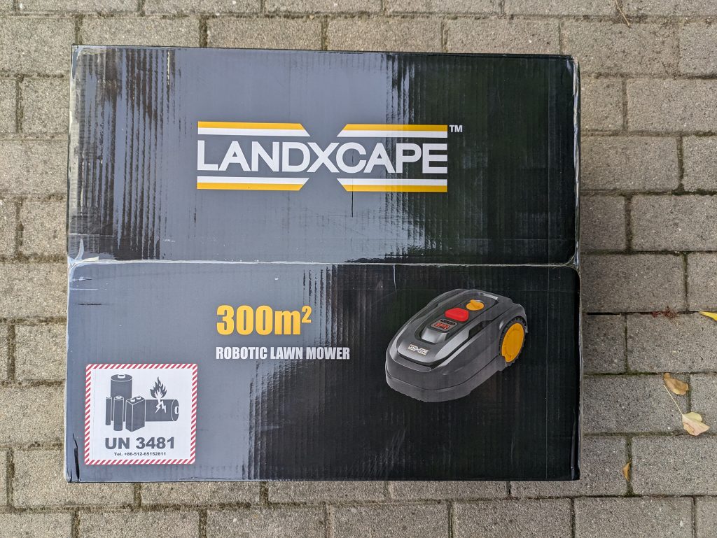 LANDXCAPE LX799 Mähroboter Verpackung von oben
