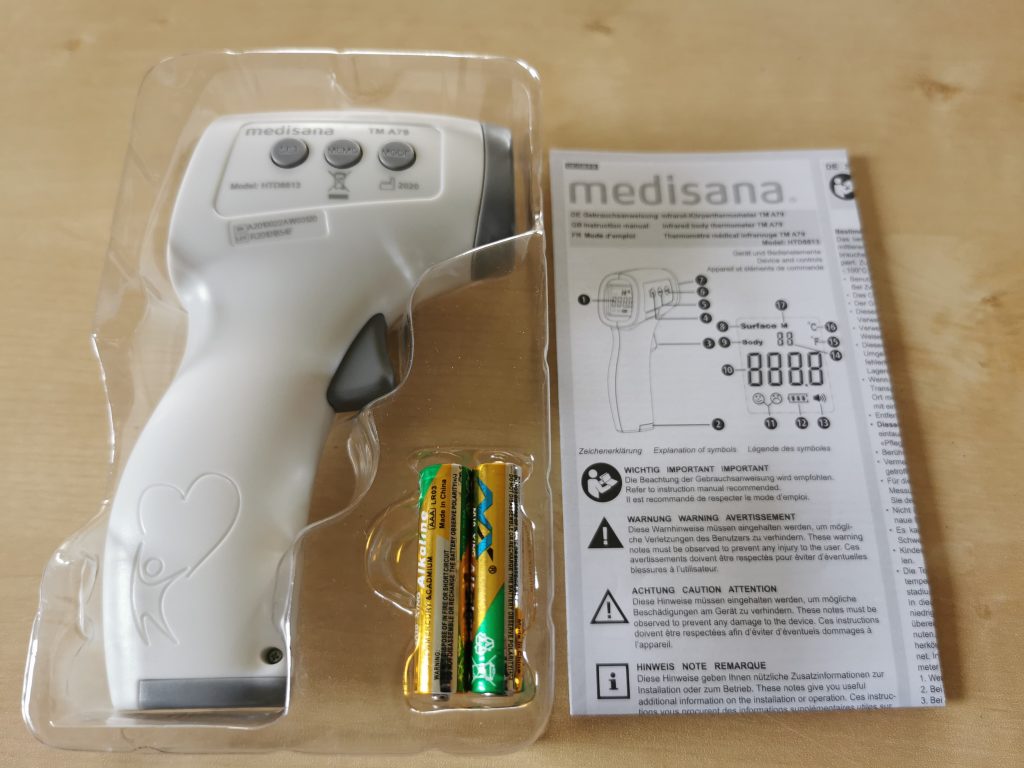 Medisana TMA79 Fieberthermometer Lieferumfang