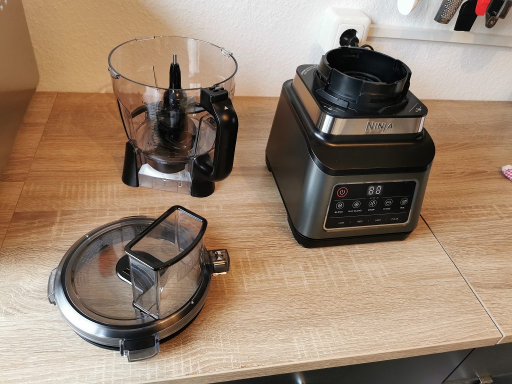 Ninja BN800EU Küchenmaschine Basis mit mittlerem Gefäß und Deckel