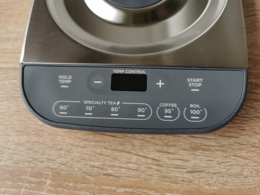 Ninja KT201EU Wasserkocher Bedienfeld