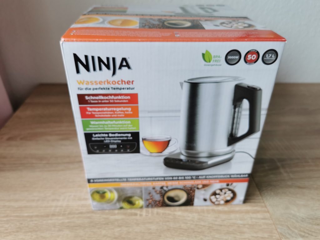 Ninja KT201EU Wasserkocher Verpackung vorn