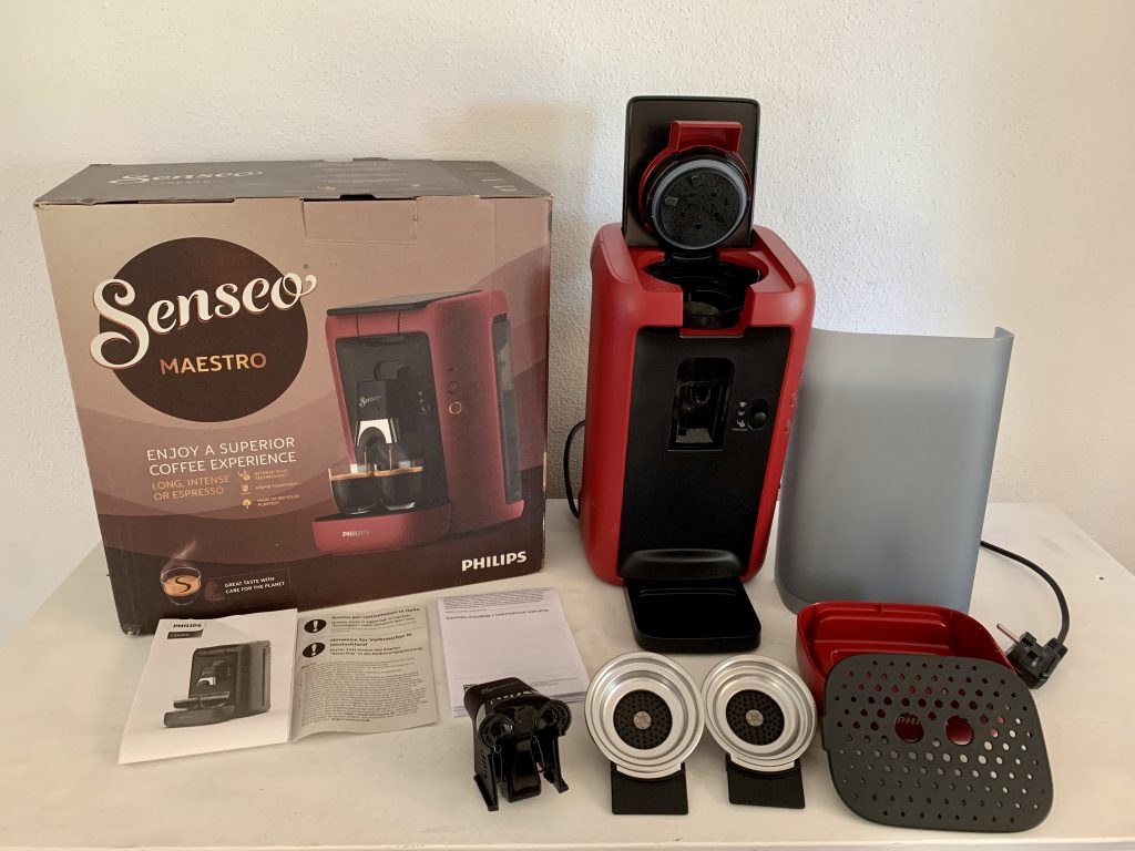 PHILIPS SENSEO® Maestro CSA260:90 Kaffeepadmaschine ausgepackt mit Zubehör