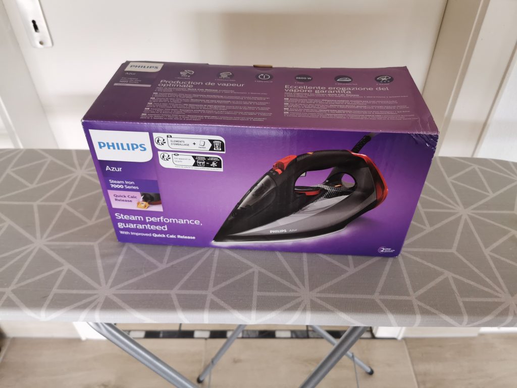 Philips Azur Dampfbügeleisen Verpackung
