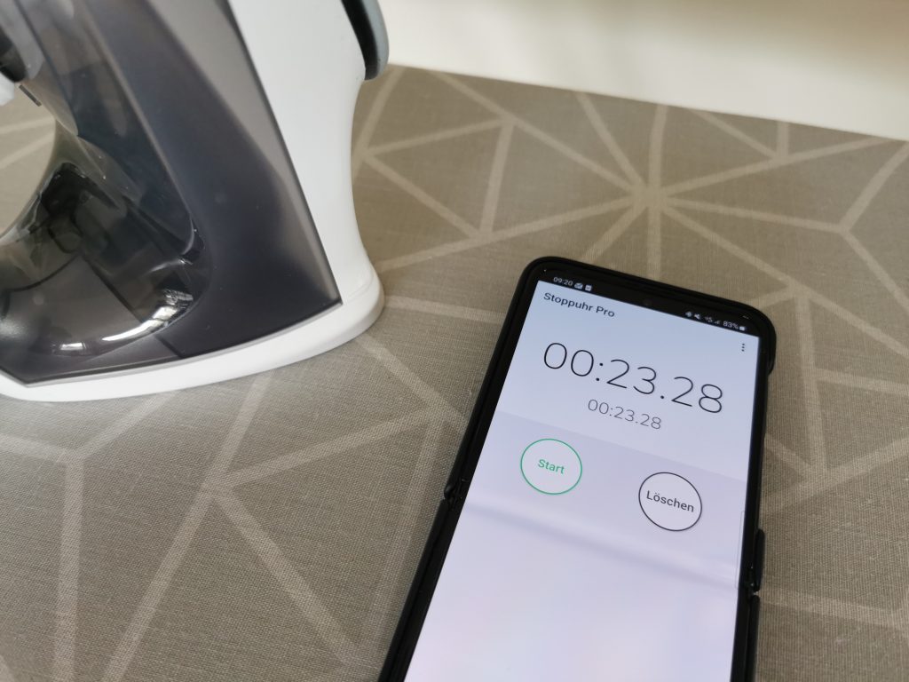 Philips EasySpeed Dampfbügeleisen Aufheizzeit 2