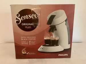 Philips SENSEO® Original Plus CSA210:10 Kaffeepadmaschine Karton von vorne