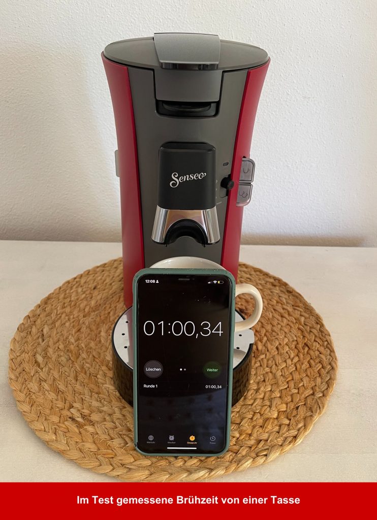 Philips SENSEO® Select CSA240:91 Kaffeepadmaschine Brühzeit von einer Tasse