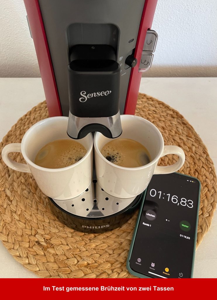Philips SENSEO® Select CSA240:91 Kaffeepadmaschine Brühzeit von zwei Tassen
