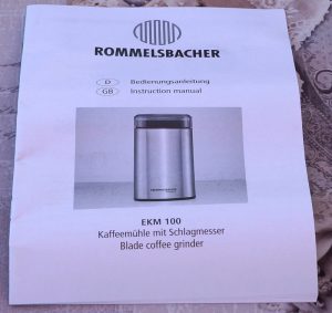 ROMMELSBACHER EKM 100 Bedienungsanleitung