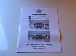 ROMMELSBACHER WA 750 Bedienungsanleitung
