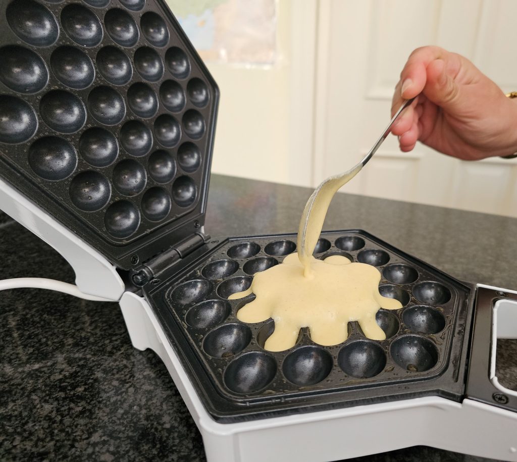 Rosenstein & Söhne Bubble Waffelmaker Teigzugabe