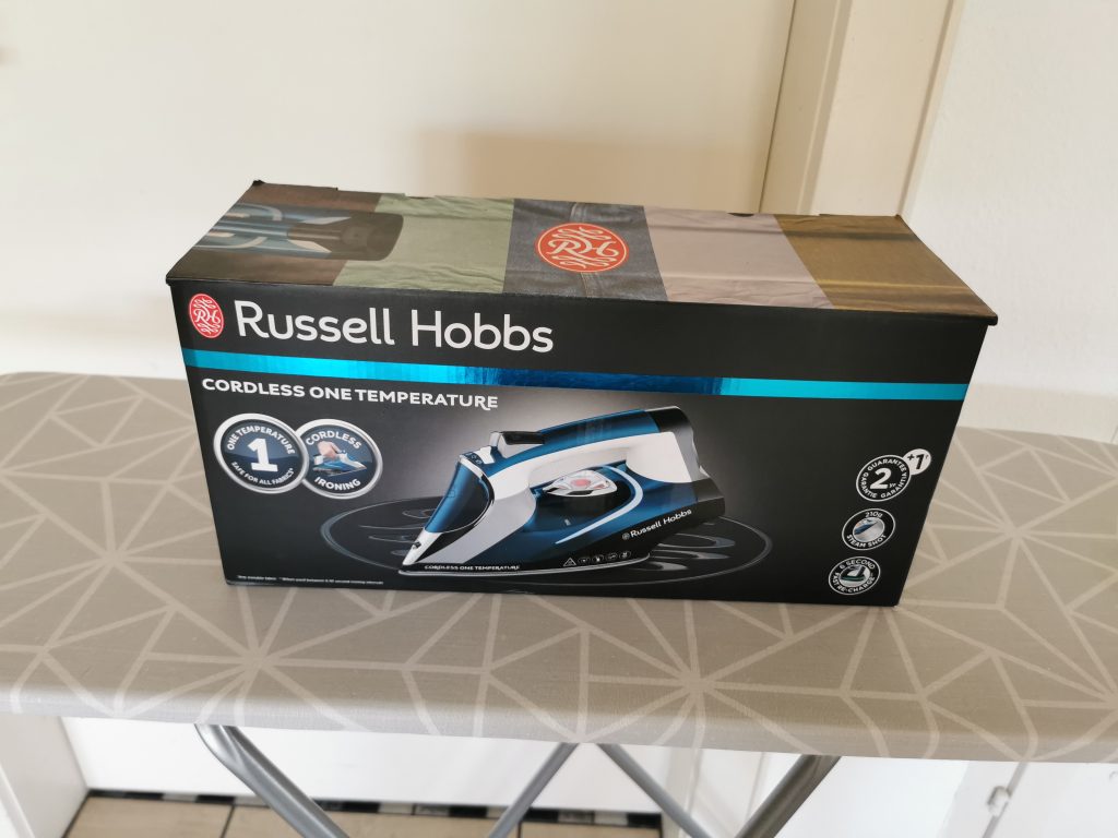 Russel Hobbs Cordless Bügeleisen Verpackung von oben