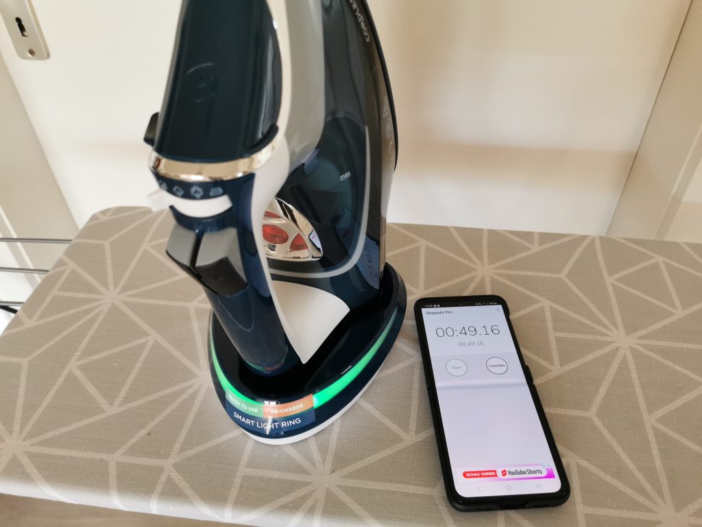 Russel Hobbs Cordless Bügeleisen Zeitmessung 1