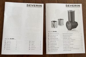 SEVERIN KM 3897 Küchenmaschine Multizerkleinerer-Aufsatz Bedienungsanleitung