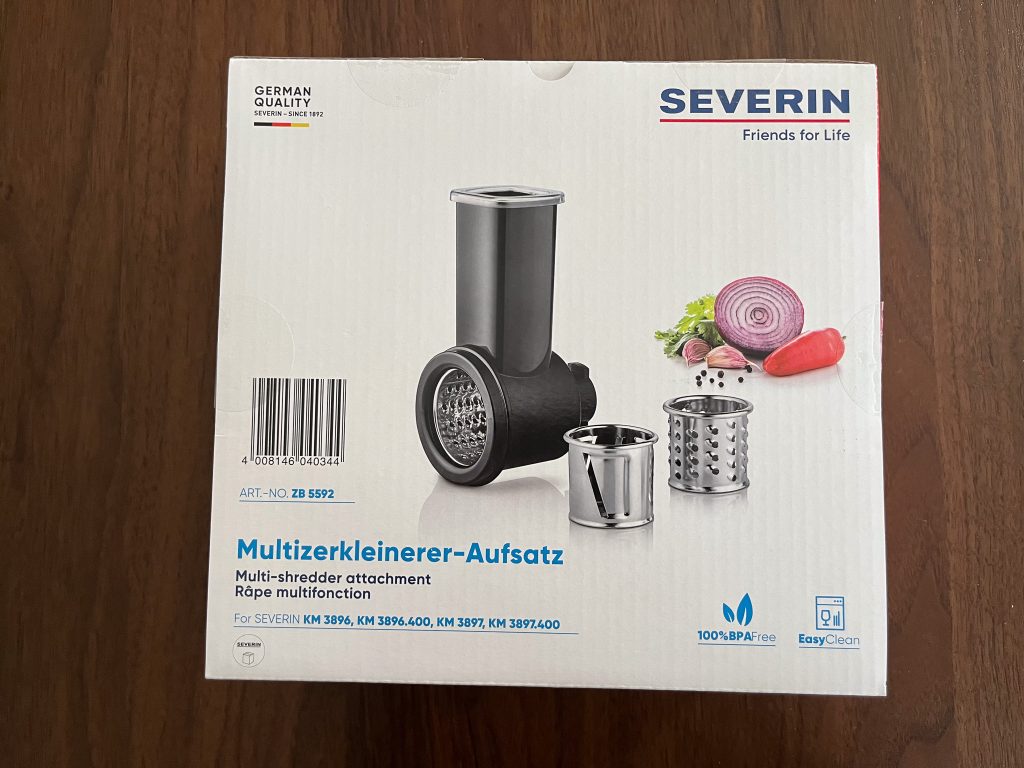 SEVERIN KM 3897 Küchenmaschine Multizerkleinerer-Aufsatz Verpackung