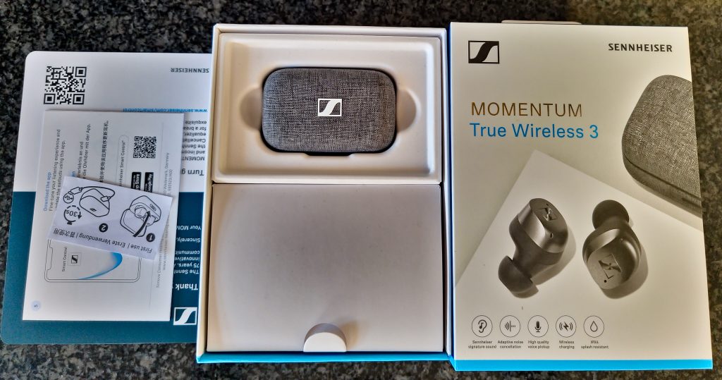 Sennheiser MOMENTUM True Wireless 3 In-Ear-Bluetooth-Kopfhörer Lieferumfang