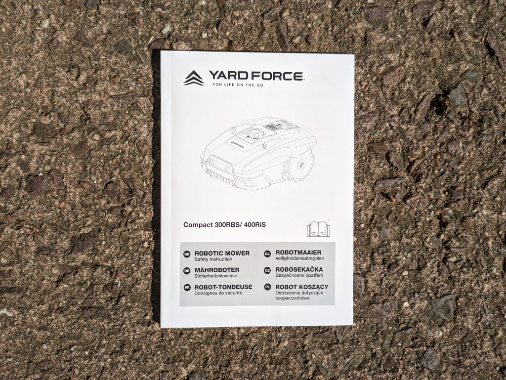Sicherheitshinweise des YARDFORCE COMPACT 300RBS Mähroboters