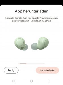Sony WF-C700N In-Ear-Bluetooth-Kopfhörer App 2