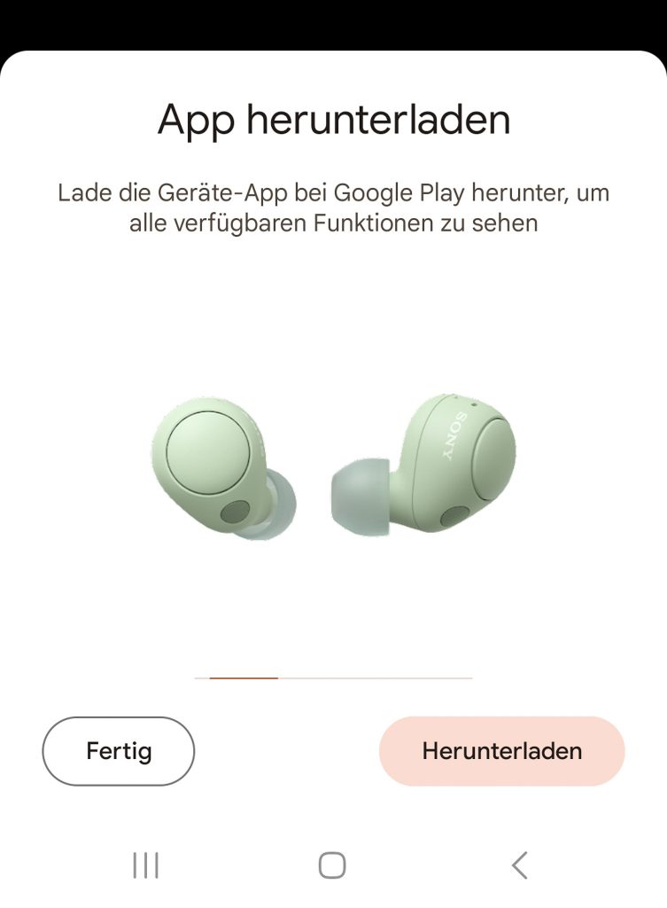 Sony WF-C700N In-Ear-Bluetooth-Kopfhörer App 2
