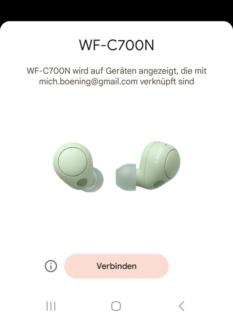 Sony WF-C700N In-Ear-Bluetooth-Kopfhörer App