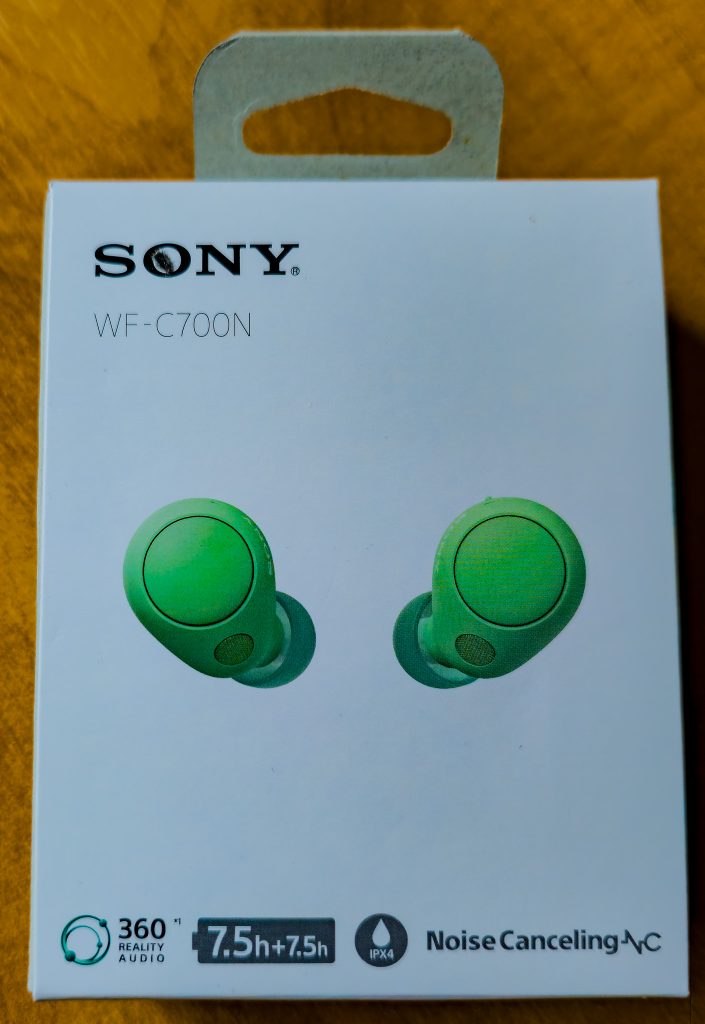 Sony WF-C700N In-Ear-Bluetooth-Kopfhörer Verpackung