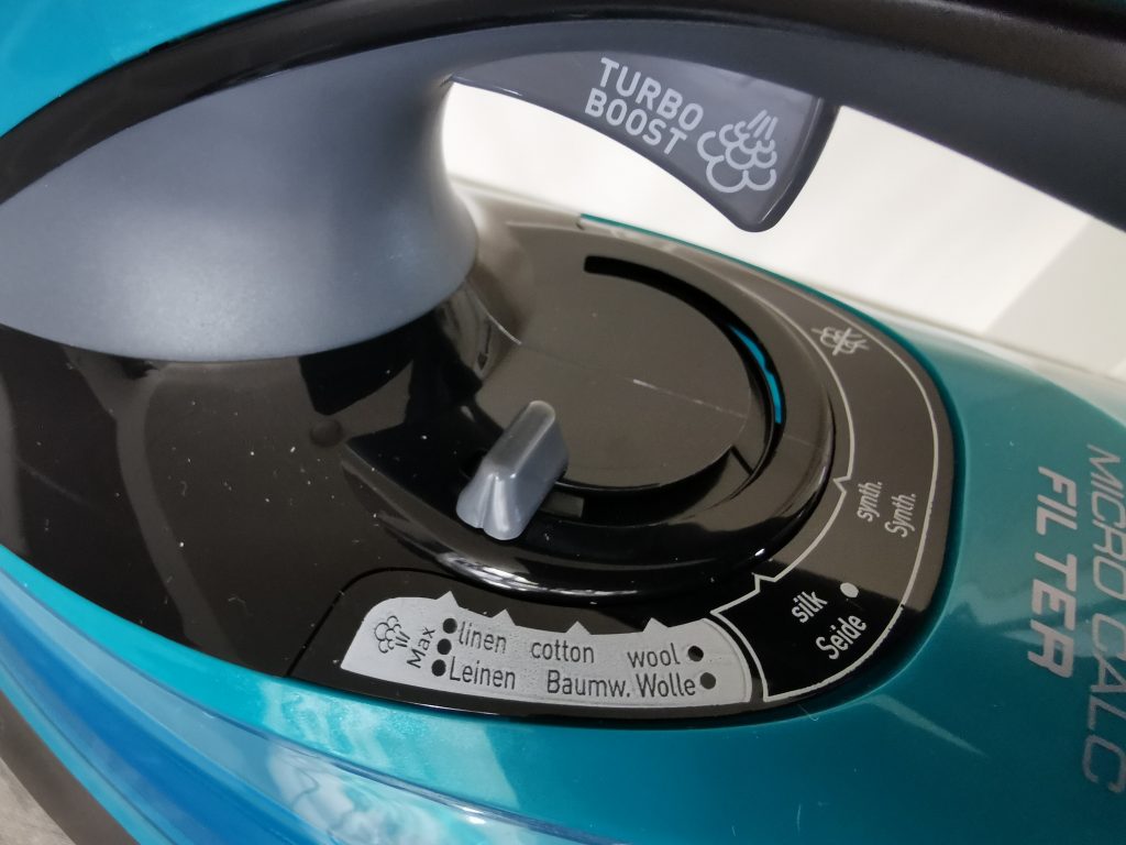 Tefal Ultimate Pure Dampfbügeleisen Temperaturregler