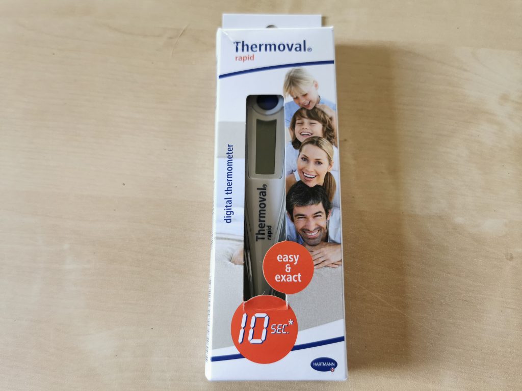 Thermoval rapid Fieberthermometer Verpackung vorn